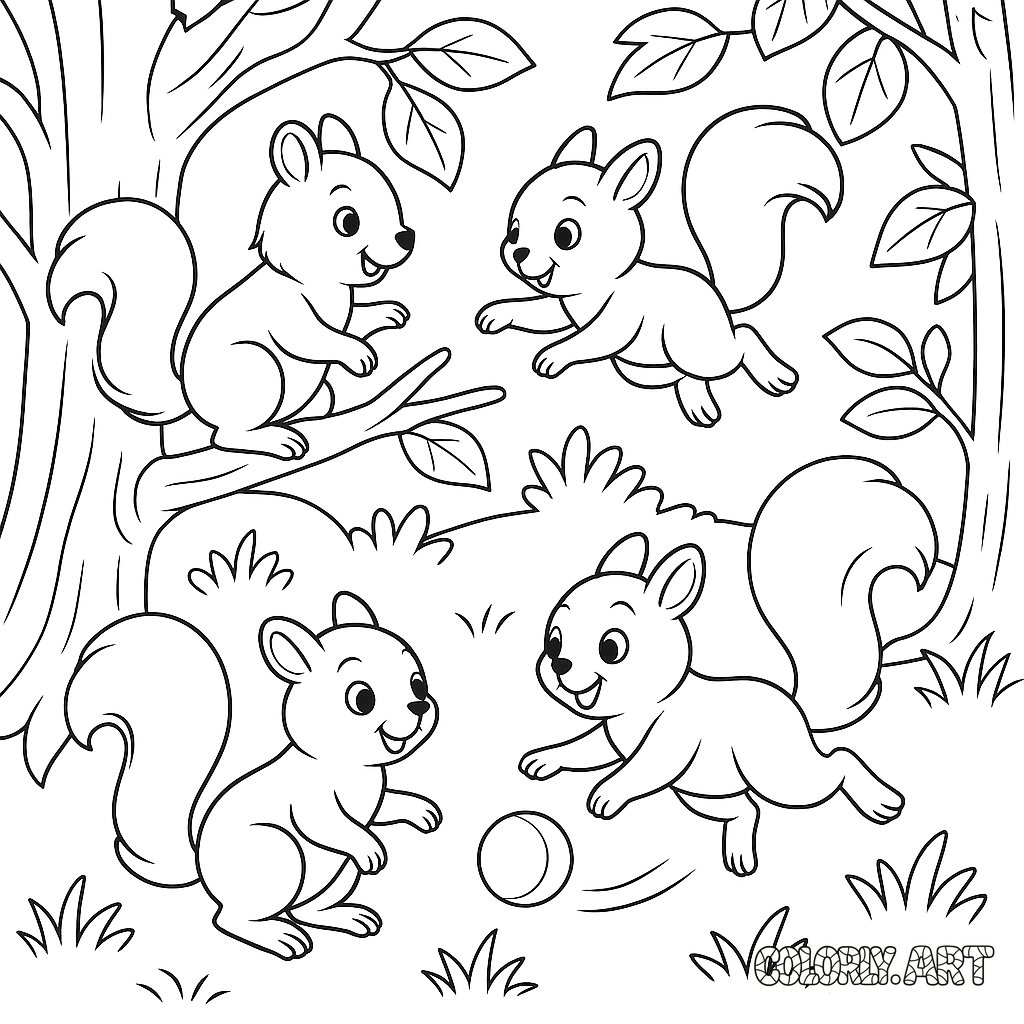 Playful Squirrels